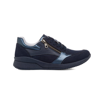 Sneakers traspiranti blu navy da donna Geox Haleney, Donna, SKU w014002222, Immagine 0